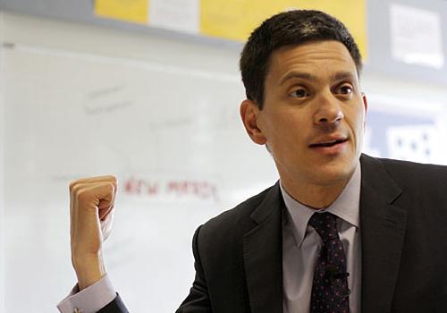 David Miliband back at Haverstock School in Chalk Farm