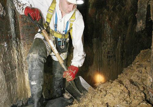 Danny Brackley tackles the lard build-up under Leicester Square