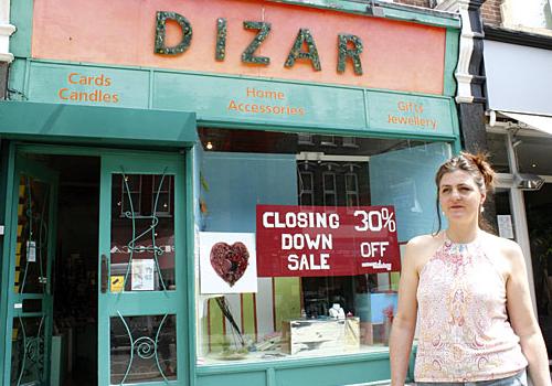 Dizar gift shop and owner Barbara Dizdar