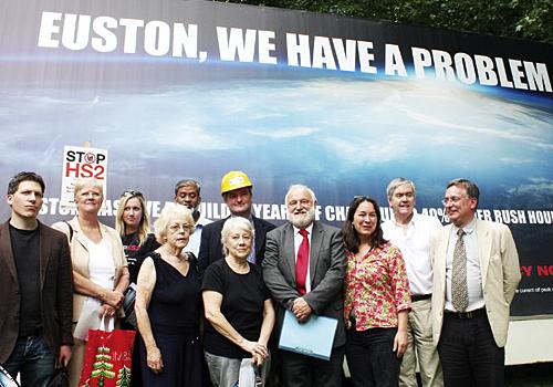 The ‘Euston, we have a problem’ poster is unveiled