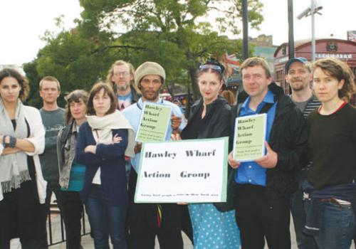 Members of the Hawley Wharf Action Group 