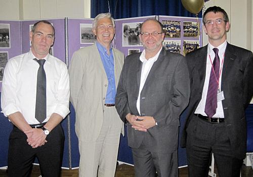 Teachers David Croston, Michael Wheale, Malcolm Rose and Rob Nolan