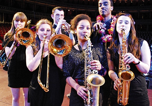 Members of Camden Youth Jazz Band