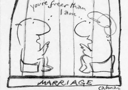 Cartoon Museum 's latest exhibition Marriage à la Mode 