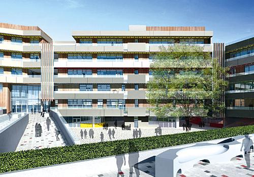 An artist’s impression of how the new academy in Swiss Cottage will look