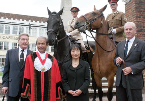 Alex Rudelhoff, Deputy Mayor Abdul Quadir, Cllr Linda Chung and Brian Keys, at t