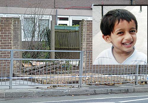 Saurav Ghai inset, and the wall that collapsed on top of him