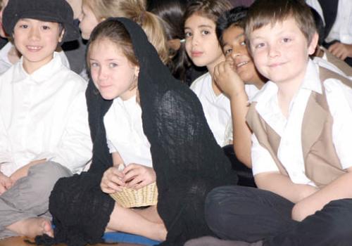 Fleet Primary School pupils in Scrooge