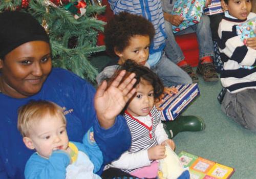 Kids  at the Gospel Oak Children’s Centre were delighted to be visited by Santa 