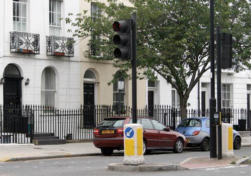 One of the traffic lights, set to be removed 