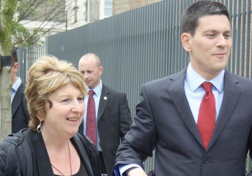 Foreign Secretary David Miliband gives his backing to Karen Buck