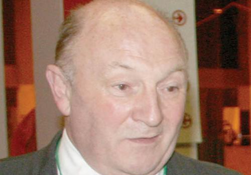 Returning officer John Foster at the count