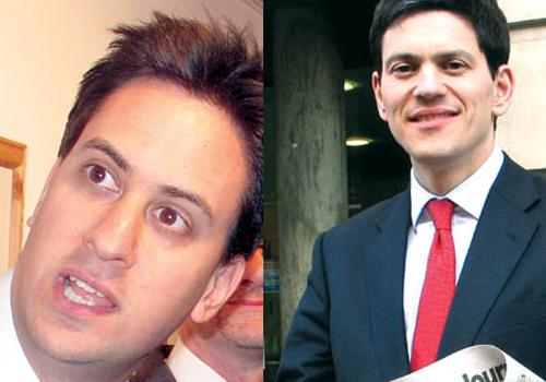 Brothers  Ed, left, and David Miliband