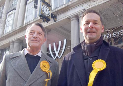 Lib Dem Bayswater candidates Tony Williams, left, and Mark Blackburn 