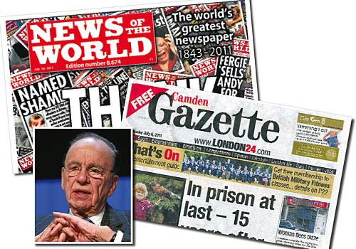 News Of The World, Camden Gazette and Rupert Murdoch