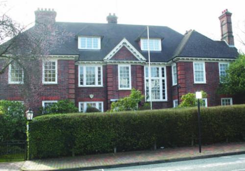 The William Morris-style house in Templewood Avenue