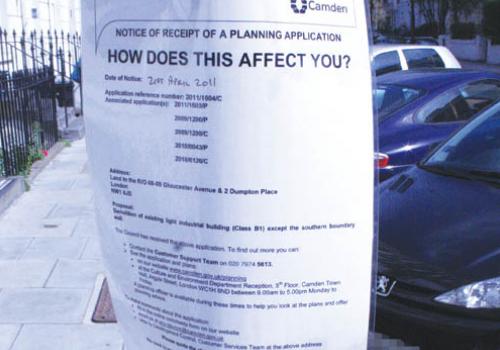 Lamppost notices may be the only way developments will be advertised