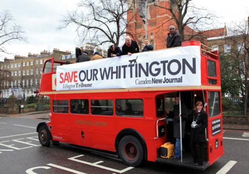 Whittington Hospital battle bus