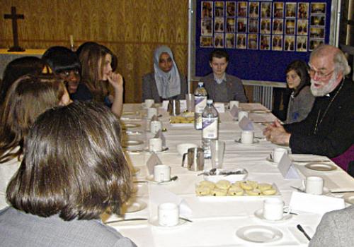 Rowan Williams takes afternoon tea