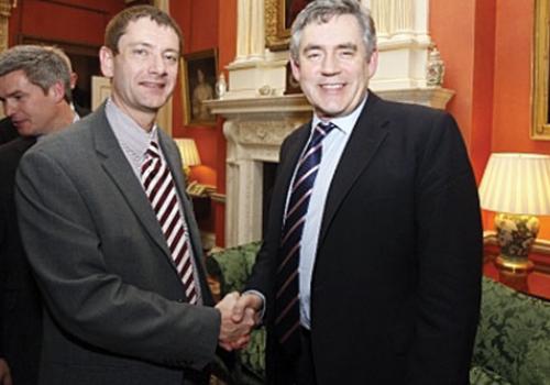 Class act Headteacher Martin Tissot meets Gordon Brown Camden