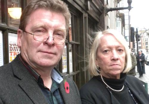 Fighting to keep their pub: Rosemary John and Alan Weavis