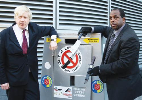 Bin that knife: Boris Johnson and Michael Smith 