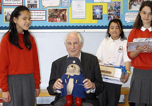 Michael and his bear: meeting Edward Wilson pupils