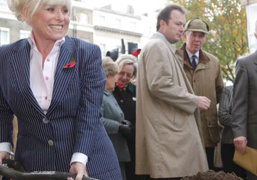 Actress Barbara Windsor plants a tree in Marylebone 