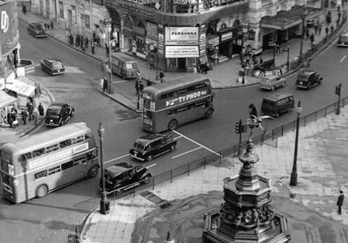 Piccadilly Circus in the 1960s