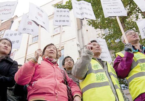 The Chinatown protesters on Sunday