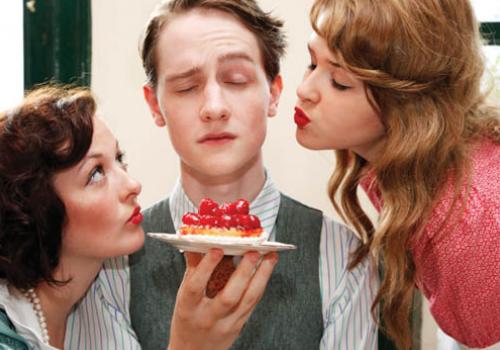  Tea room  staff, from left, Georgia  Westwood, Bobby Kilshaw and Rachel Greaves