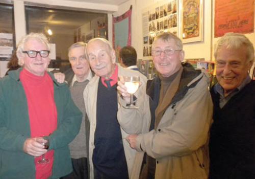 from left, Terry Burke, Ron Gauld, Roland Collins, Steve Mullin and Max Neufeld 