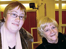 Cllr Lisa Spall with Ann Widdecombe - inews101609_09