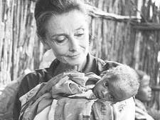 Audrey Hepburn in her role as Unicef Children's ambassadoor 