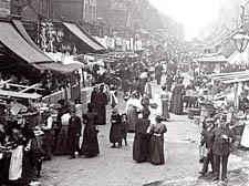 Chapel Market viewed from the east, circa 1898