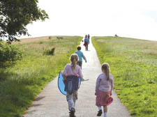 Kite-flying on the Heath; constructing stone castles and ­discovering the curious world of crabs