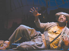 Loukmaan Adams as Koos Sas in David Kramer’s production at the Tricyle Theatre