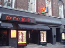 Ronnie Scott’s jazz venue in Gerrard Street